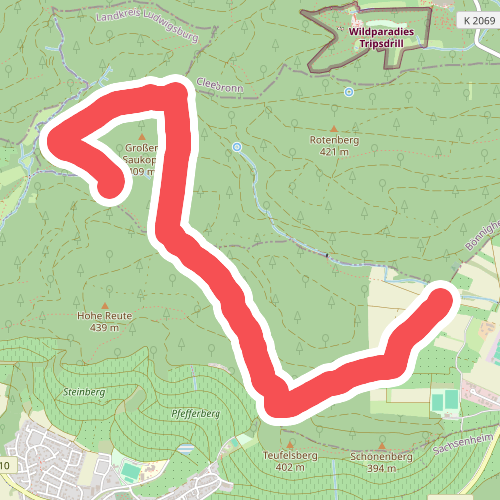 Roter Punkt Freudental - Hohenhaslach