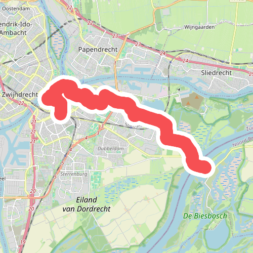 Veer Nieuwe Merwede - Dordrecht · Waterliniepad etappe 21