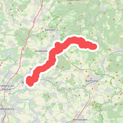 Nebenlinie des SAV (rotes Plus)