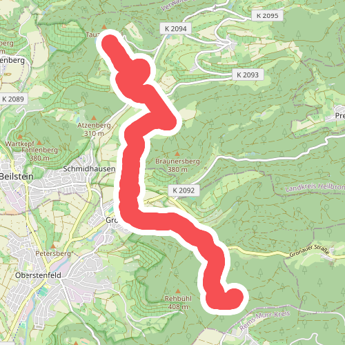 Querweg des SAV (roter Punkt)