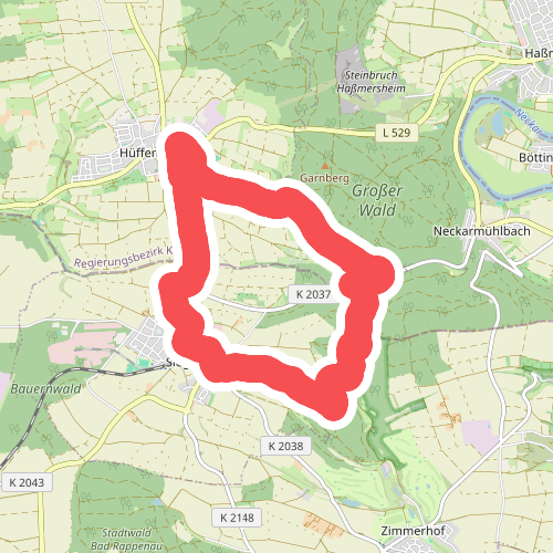 KR9 Mühlenschenke-Hüffenhardt Rundweg