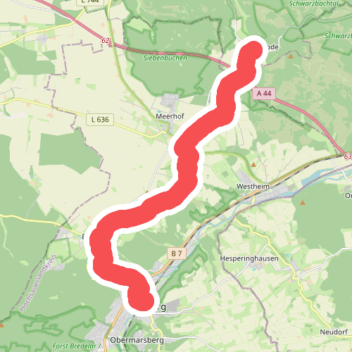 Blankenrode - Obermarsberg · Eggeweg etappe 4