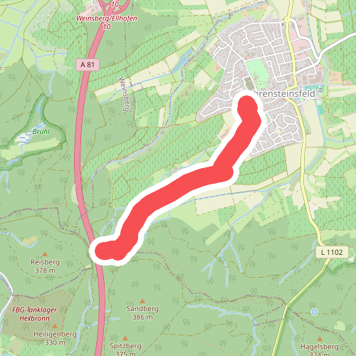 blauer Punkt Lehrensteinsfeld