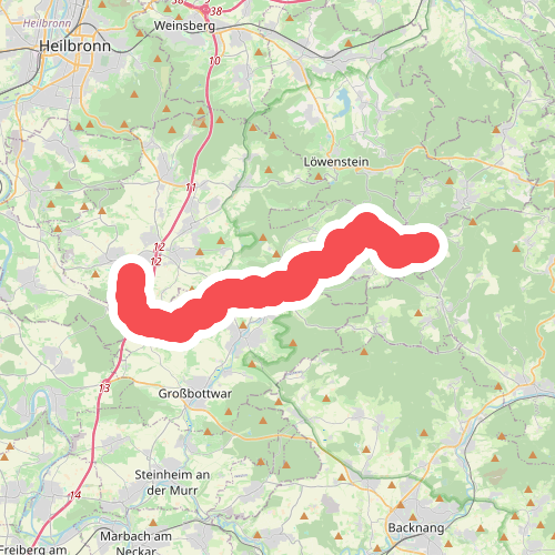 Nebenlinie des SAV (rotes Plus)