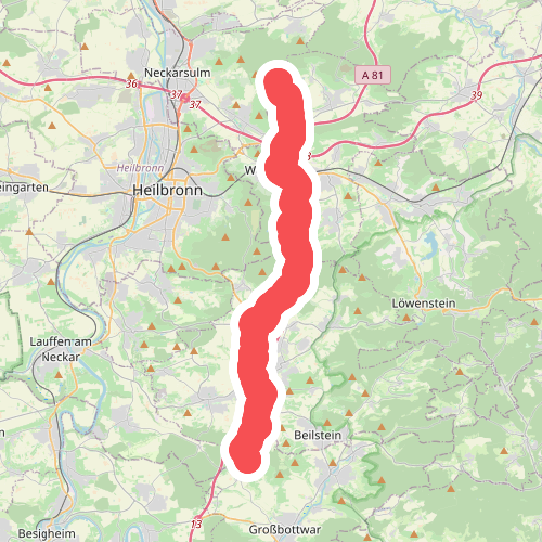roter Punkt Winzerhausen - Weinsberg