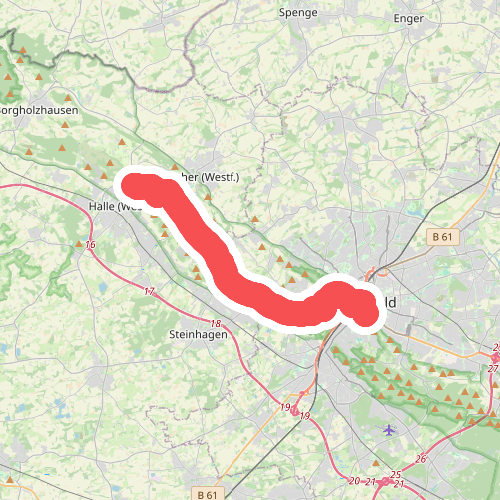 Halle Westfalen - Bielefeld · Hermannsweg etappe 6