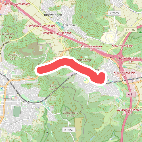 blaues Minus Weinsberg Ried