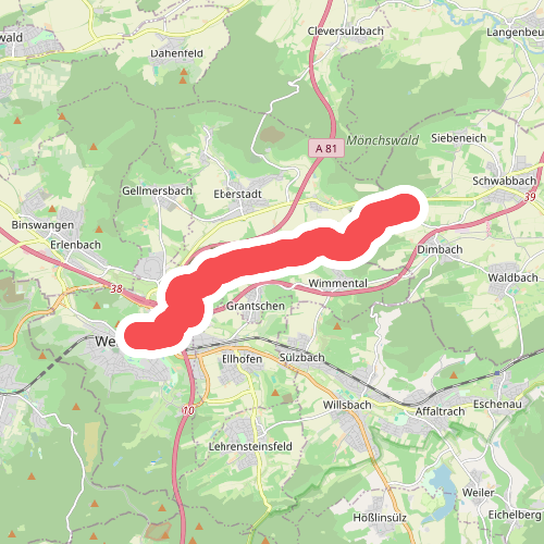 blaues Minus Weinsberg - Steinerner Tisch