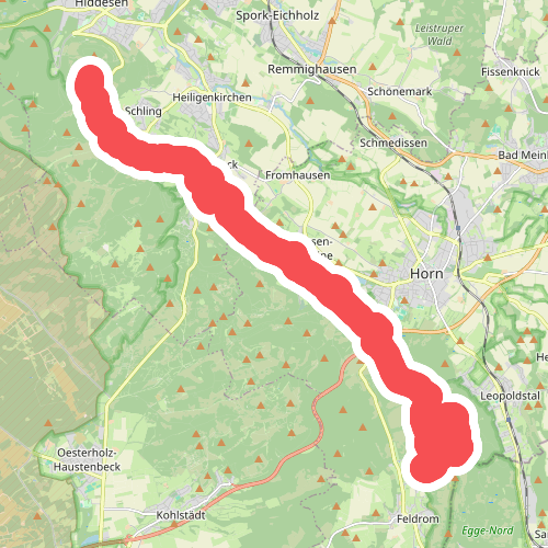 het Hermannsmonument - Externsteine - Leopoldstal · Hermannsweg etappe 9