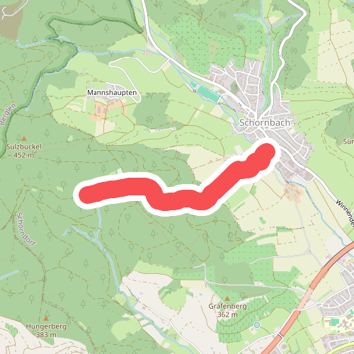 SAV blauer Punkt: Forstbrunnen - Schornbach