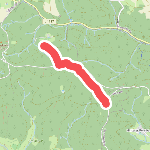 Nebenlinie des SAV (blaues Plus)