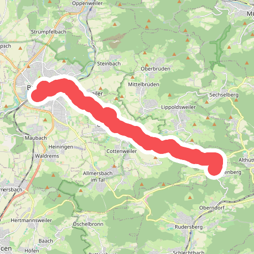 Nebenlinie des SAV (rotes Kreuz)