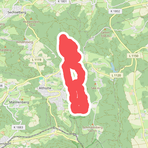 Idyllische Straße - Rundweg B