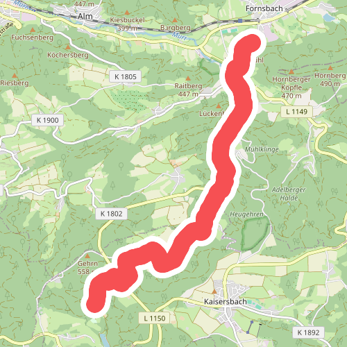 Nebenlinie des SAV (blaues Kreuz)