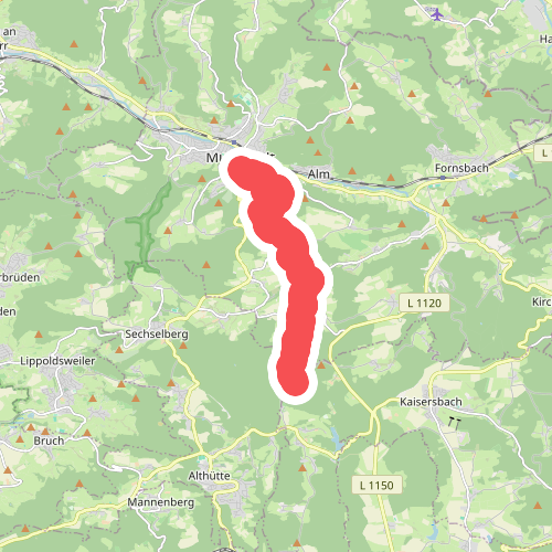 Nebenlinie des SAV (blaues Kreuz)