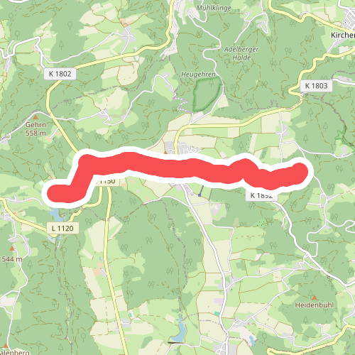 Querlinie des SAV (roter Punkt)