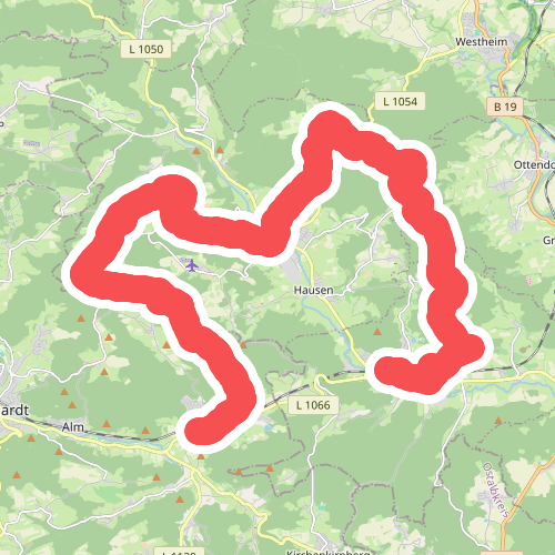 Weg durch den Schwäbischen Wald