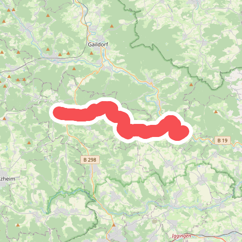 Nebenlinie des SAV (rotes Plus)