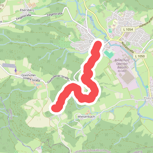 Querweg des SAV (blauer Punkt)