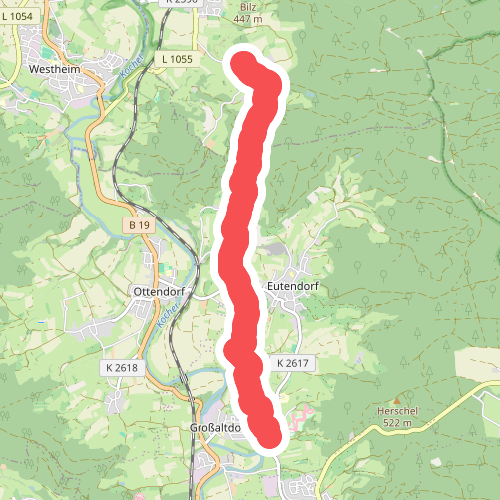 Nebenline des SAV (blaues Plus)