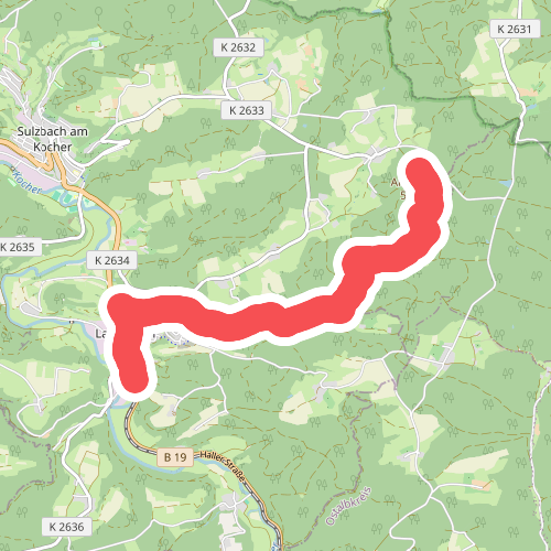 Querweg des SAV (roter Punkt)