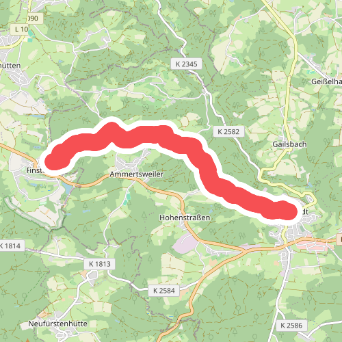 Hauptlinie des SAV (blauer Strich)