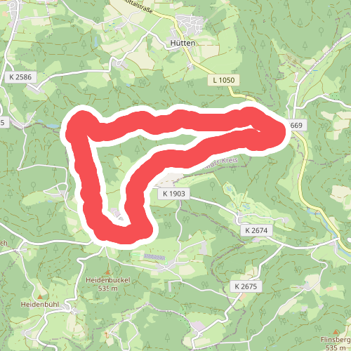 Idyllische Straße - Rundweg E