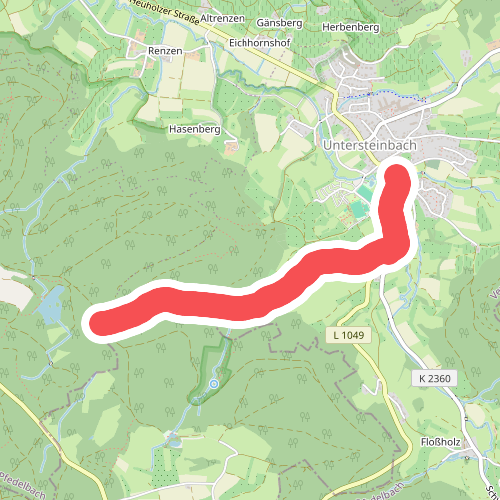Querweg des SAV (roter Punkt)