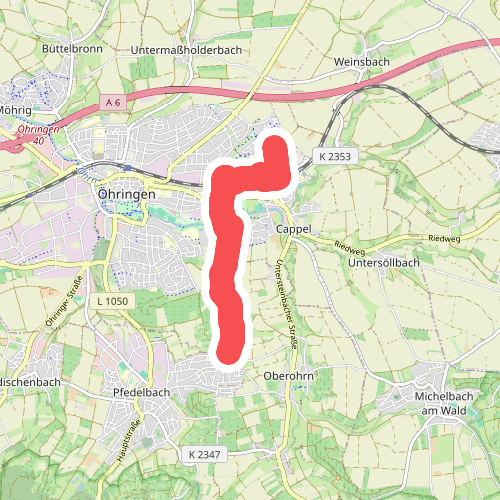 Querweg des SAV (roter Punkt)