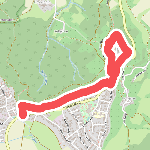 Höhenrandweg rund um die Stadt