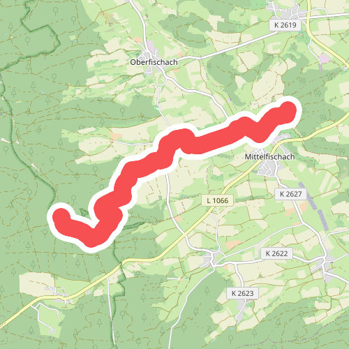 Querweg des SAV (roter Punkt)