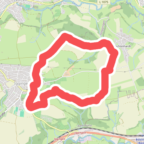 Östlich von Iggingen mit Blick auf die Alb