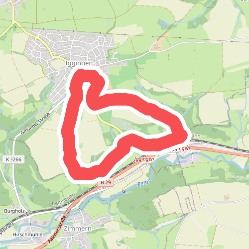 Südlich von Iggingen mit Limesabschnitt