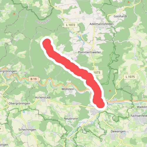 Nebenlinie des SAV (rotes Plus)