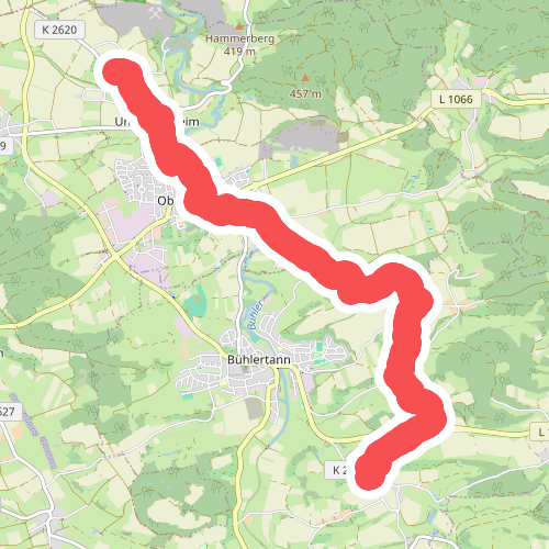 Querweg des SAV (roter Punkt)