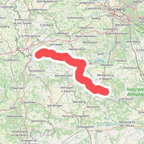 Main-Donau-Weg (Querverbindung Feuchtwangen – Pappenheim)
