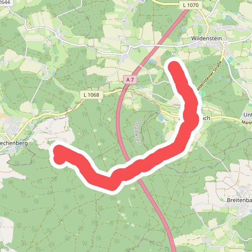 blauer Punkt Matzenbach - Rechenberg