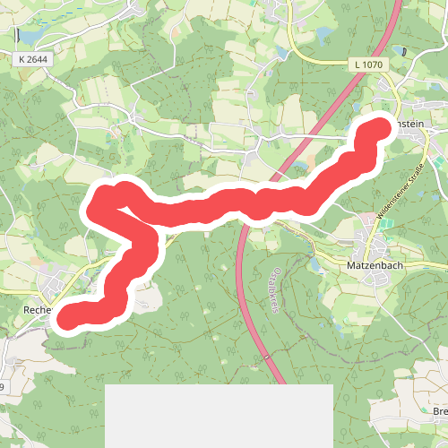 blaues Plus Wildenstein - Rechenberg