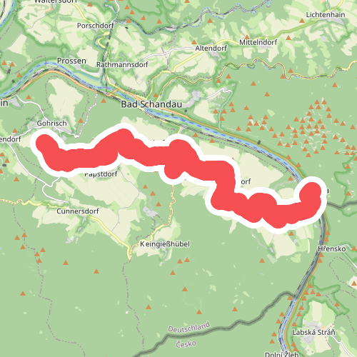 Schmilka - Kurort Gohrisch · Malerweg etappe 6