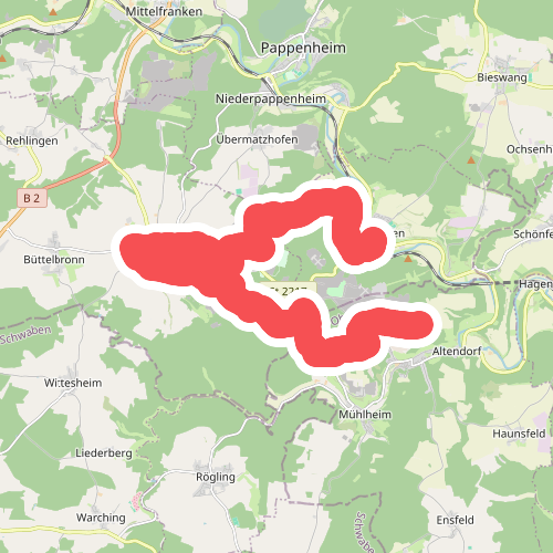 Altmühl Panoramaweg Schlaufe 9 Solnhofen-Langenaltheim-Moernsheim