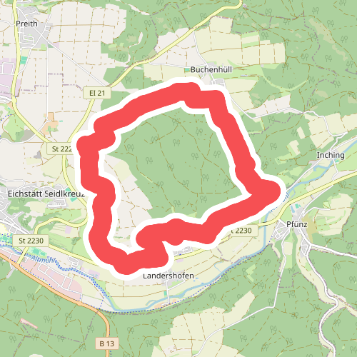 Altmühl Panoramaweg Schlaufe 14 Eichstätt