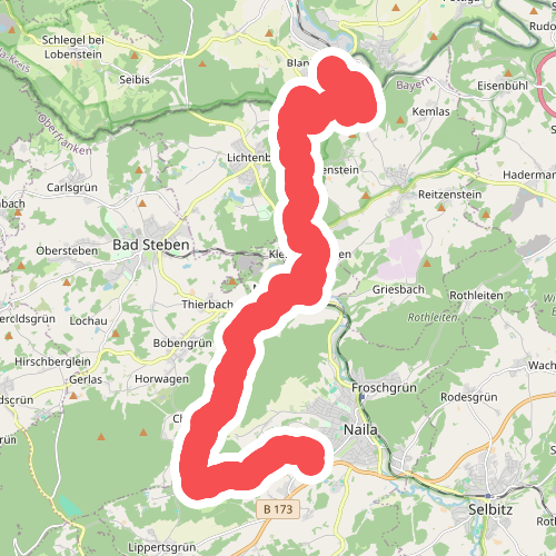 Untereichenstein - Naila · Frankenweg etappe 1