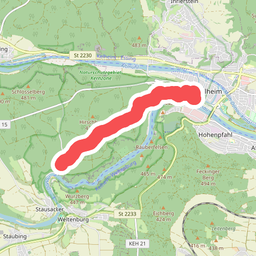 W 59 Kelheim - Weltenburg (Rotes Rechteck)