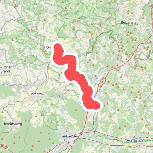 Gräfenberg - Schnaittach · Frankenweg etappe 14