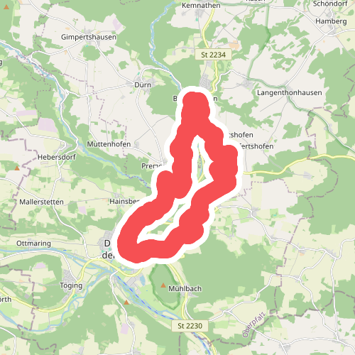 Jurasteig Schlaufe 15 Tillyland-Schlaufe