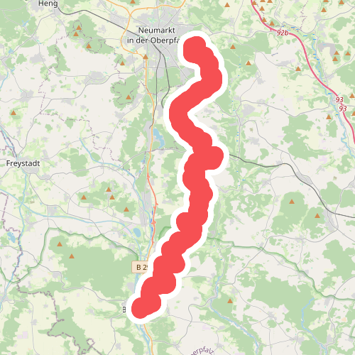Höhenberg - Berching · Frankenweg etappe 18