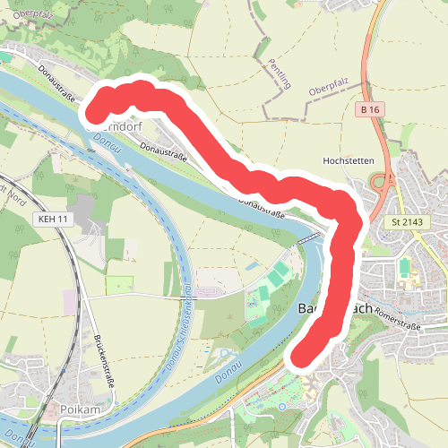S 11 Oberndorf - Bad Abbach (Rotes Rechteck)