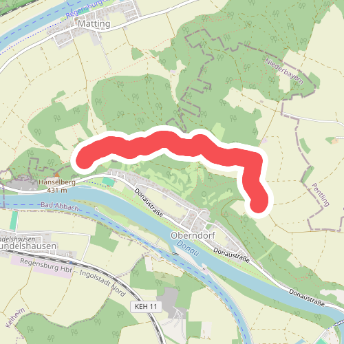S 12 Verbindung vom Weg S14 (Hanselberg) zum Weg S11 (Bad Abbach)