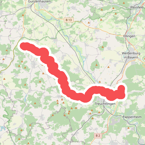 Graben - Spielberg · Frankenweg etappe 22