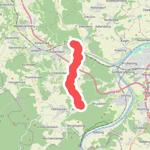 W 09 Etterzhausen - Alling (Grünes Dreieck)